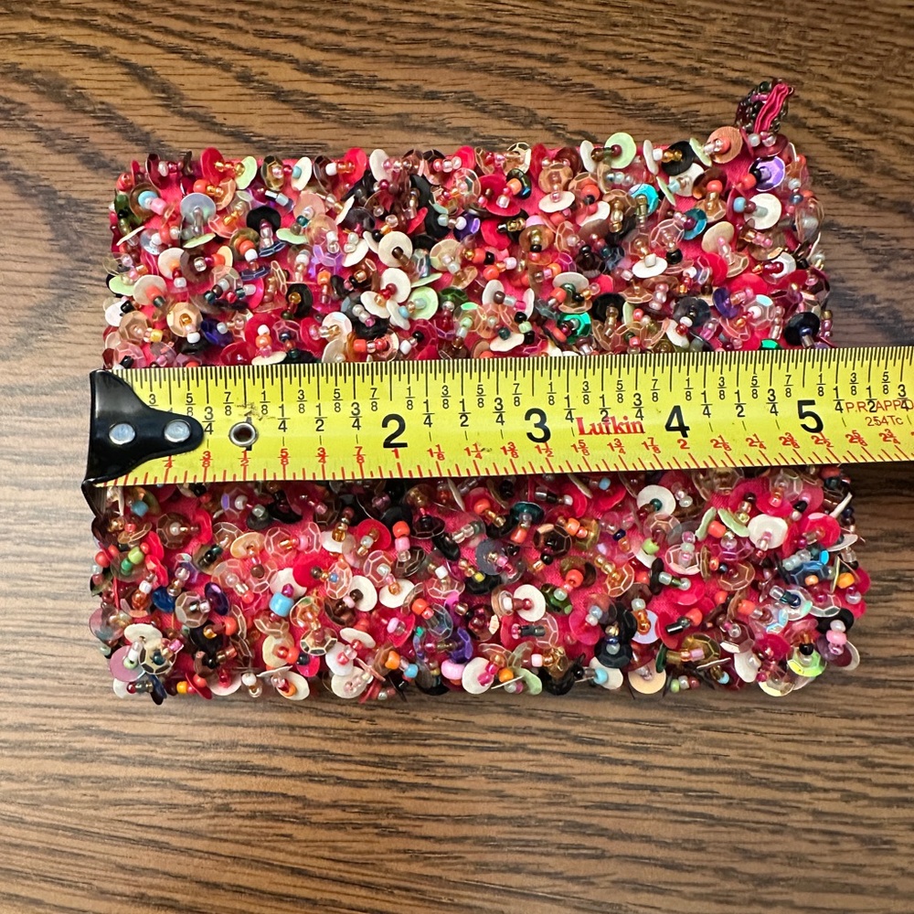 Pink Multi-Color Beaded Bag - Picture 4 of 4